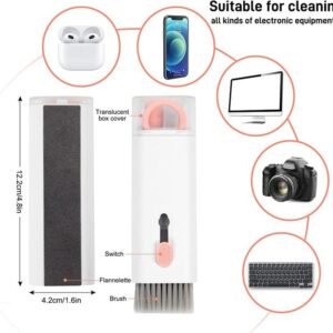 7-in-1 electronic cleaning kit with brush, flannelette, and cleaning pen for headphones, phones, keyboards, Computer, Laptop and cameras