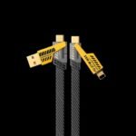 4-in-1 65W fast charging cable with USB-A, USB-C, and Lightning connectors