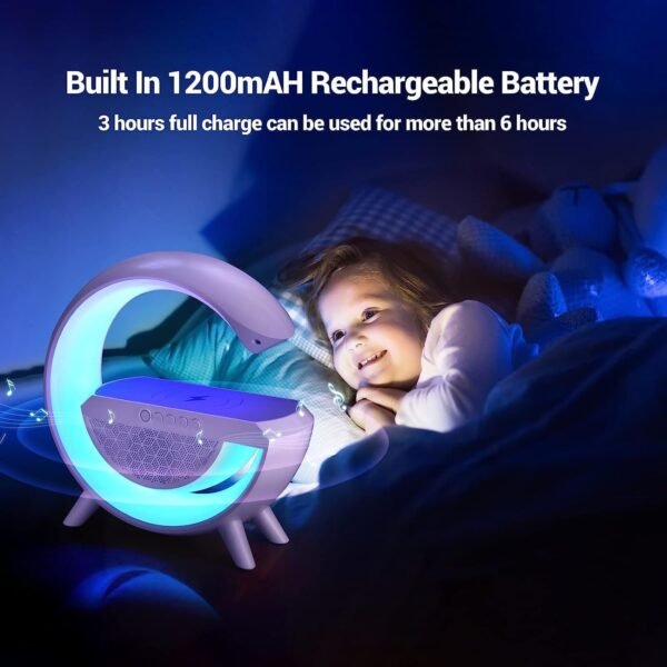 LED Wireless Charging Bluetooth Speaker with Mood Lighting, 15W, BT2301 - Image 3