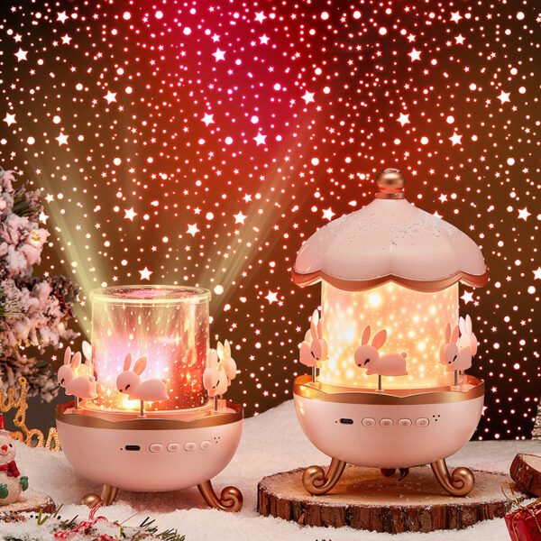 Starry Sky Projector Nightlight with Music Box – Ideal Bedside Birthday Gift for Kids & Adults - Image 3
