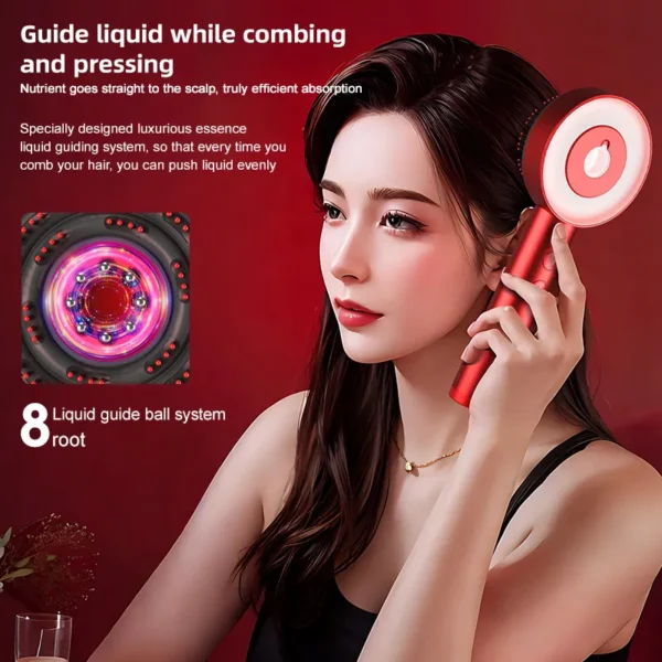 Hair Growth Massage Comb – Multi-Functional Scalp Stimulator with Vibration & Infrared Therapy - Image 6