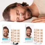Reusable magnetic nasal dilator strip for improved breathing and snoring relief