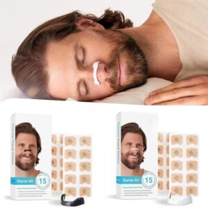 Reusable magnetic nasal dilator strip for improved breathing and snoring relief