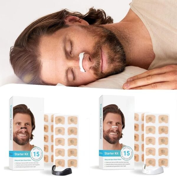 Reusable magnetic nasal dilator strip for improved breathing and snoring relief