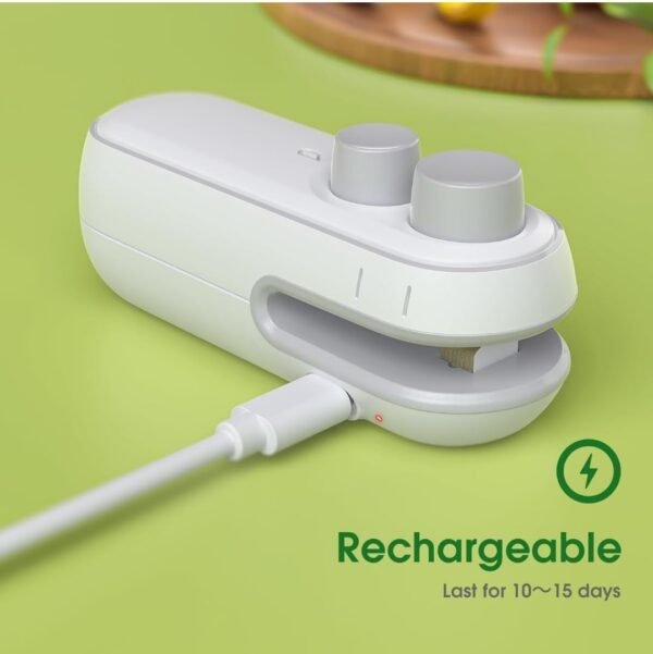 Portable Mini Sealing Machine – USB Rechargeable Heat Sealer for Food Bags - Image 4