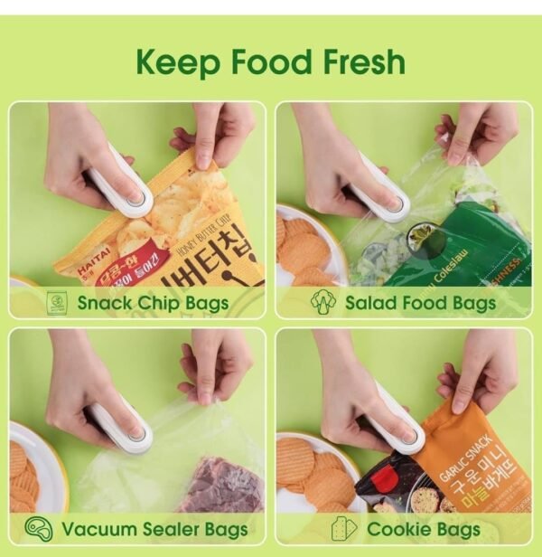 Portable Mini Sealing Machine – USB Rechargeable Heat Sealer for Food Bags - Image 5