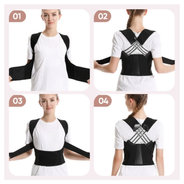 Adjustable Posture Corrector Belt for Back & Shoulder Support - Image 6