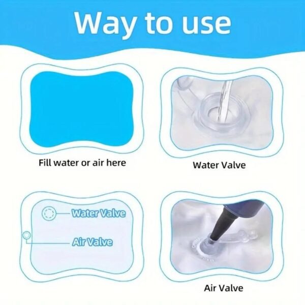 Round Baby Water Play Mat – Tummy Time Activity Pad with Floating Toys Size 65cm*65cm - Image 6