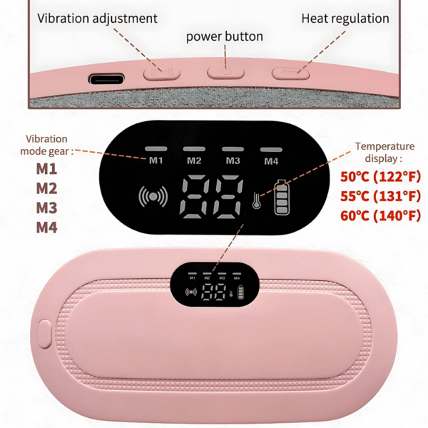 Smart Heating Pad for Period Pain Relief – Menstrual Cramps Massager for Women - Image 3