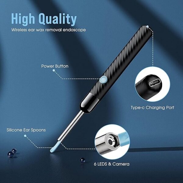 Smart Ear Wax Removal Tool with HD Camera – Visual Ear Cleaner Kit for iPhone & Android - Image 4