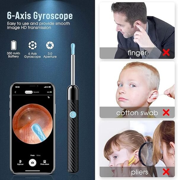 Smart Ear Wax Removal Tool with HD Camera – Visual Ear Cleaner Kit for iPhone & Android - Image 5