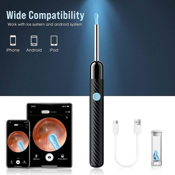 Smart Ear Wax Removal Tool with HD Camera – Visual Ear Cleaner Kit for iPhone & Android - Image 7