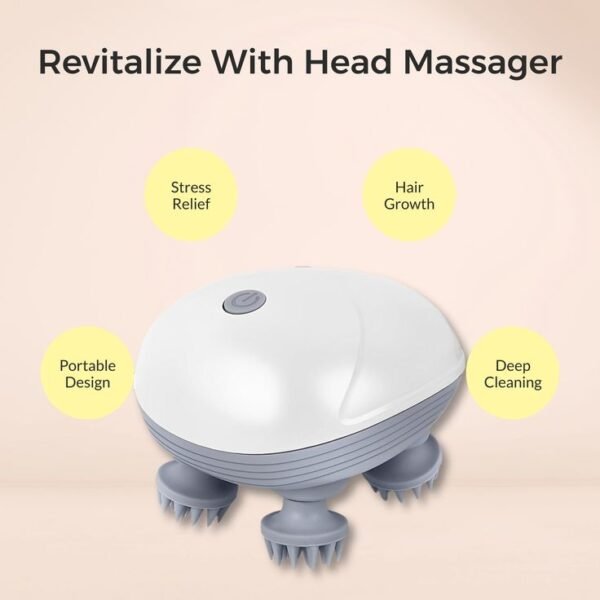 Smart Electric Scalp Massager – Portable Wireless Head Relaxation & Hair Stimulation Tool - Image 2