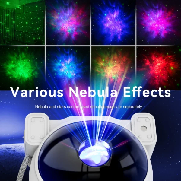 Astronaut Galaxy Projector Night Light – LED Star Nebula Lamp for Bedroom & Home Decor - Image 3