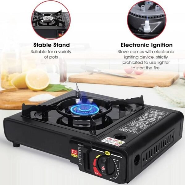 Portable Gas Stove – Compact Butane Camping Stove with Adjustable Flame - Image 2